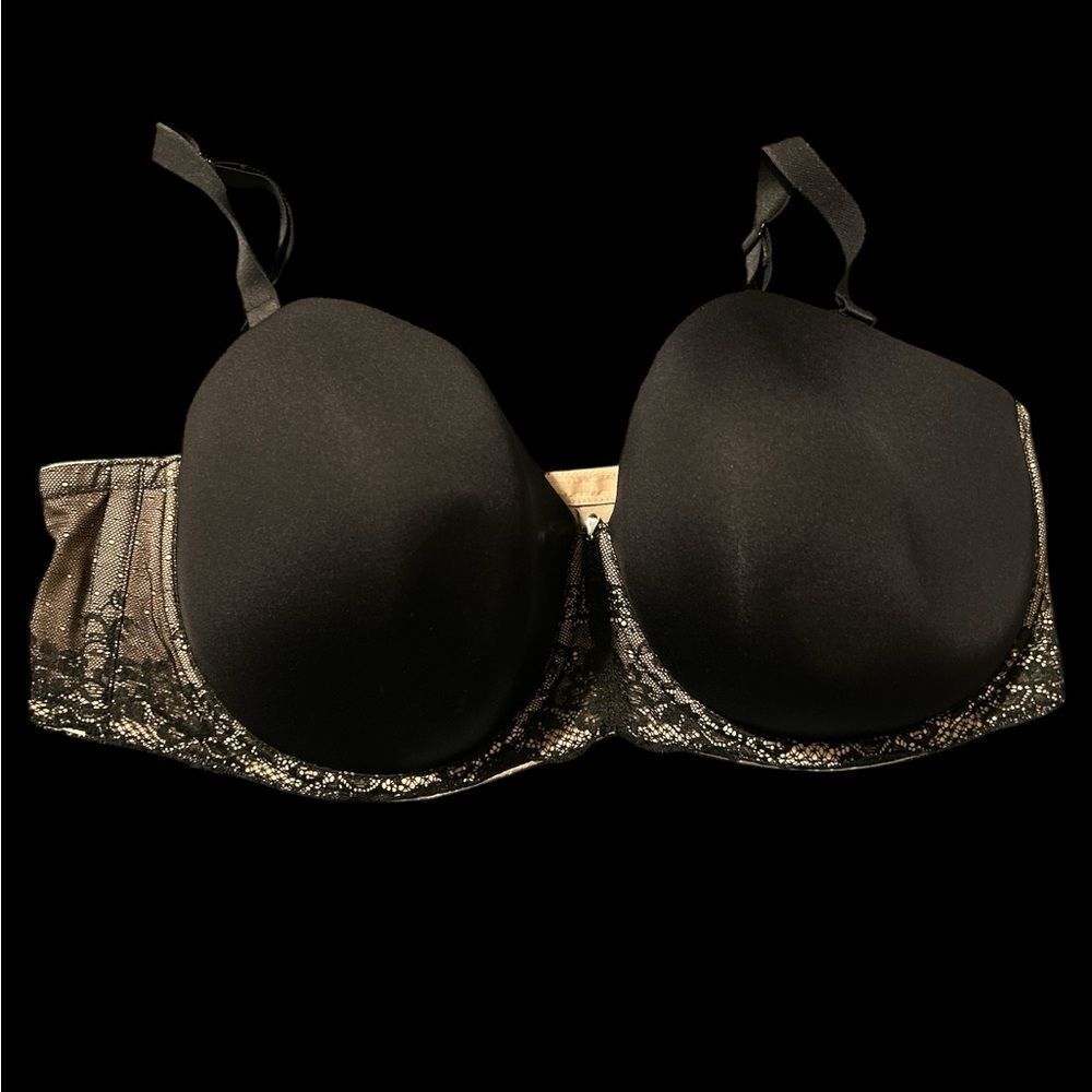 Torrid Black and Silver Lace Bra